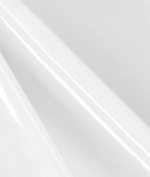 White Patent Leather Vinyl Fabric - by The Yard
