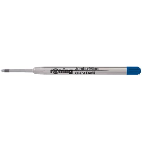 Rotring Tikky Jumbo Ballpoint Pen Refills with Blue Ink Cover