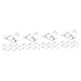 ABOOFAN 40 Pcs Acrylic Lock Hasp Buckles Cabinet Accessory Clear Latch Hasp Decorative Hasp Latch Buckle Hinge Latch Lock Acrylic Hasps Transparent Lock Box Mini
