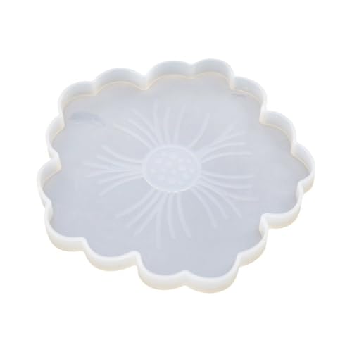 Silicone Craft Molds Cup Pad Molds Flower Shape Cup Mats Silicone Coasters Texture for Hand-Making Flower Crafting - Image 9
