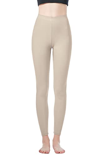 JOPHY & CO. Leggings Mujer Tejido Elástico Largo (cod. 9813), beige, L