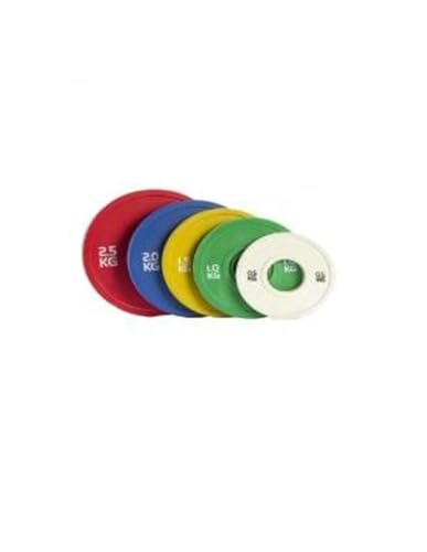 JARDIN202 - Disco Olímpico Bumper Fraccional | 0.5 Kg -