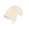 30 Pack 4 Inch Wood Eagles Head Cutouts Unfinished Wood Eagles Head Crafts Wooden Eagles Head Hanging Ornaments DIY Eagles Head Craft Gift Tags for Home Party Decoration #5