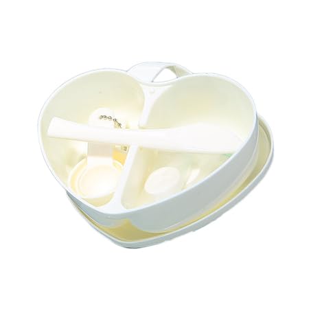 Miniatura 5 de lasenersm 1 juego de máscara facial en forma de corazón con espátula y cuchara medidora, tazón para máscara de barro, tazón de mezcla de bricolaje