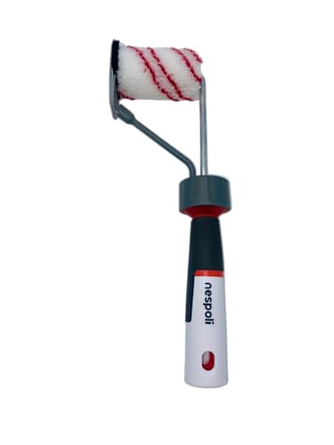 Nespoli Rodillo de Pintura Recortador, 7 cm, EasyLiner Plus para Pintura de Pared, Ideal para Perfilar Esquinas y Líneas Perfectas sin Enmascarar, Carga Fácil de Pintura