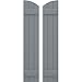 Ekena Millwork ARW101BE311X51CHH Americraft Three 2 Exterior Real Wood Joined Board-n-Batten Shutters w/Elliptical Top (Per Pair), 10 1/2"W x 51"H, Ocean Swell