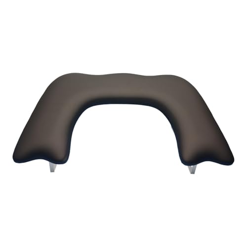 TISHITA Almohada para Manicura Apoyo de Mano para Uñas Cojín para Brazo en PU Cuero con Esponja Diseño Ergonómico Fácil de Limpiar Impermeable Adecuado para S, Negro