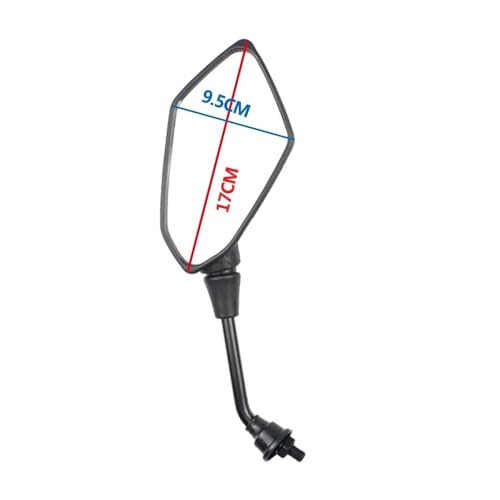 Espejos retrovisores de fibra de carbono para motocicleta y electrombile con rosca de 8mm y 10mm 7