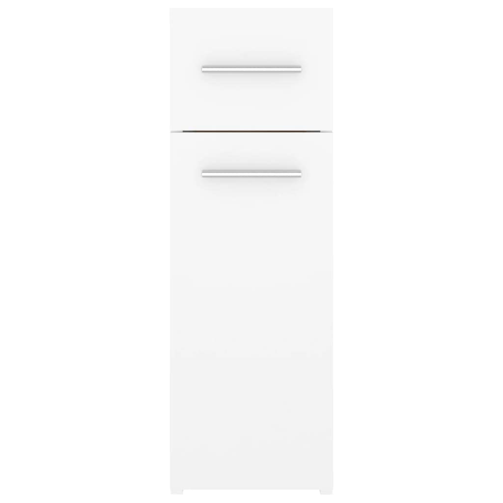 Armario farmacéutico blanco de madera 20 x 45,5 x 60 cm con mucho espacio de almacenamiento, se puede cerrar, organizador para oficina, salón, pasillo, taller y garaje