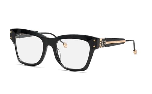 Philipp Plein VPP125S 0700 Nero Lucido Eyewear Woman Acetate, Square, 52