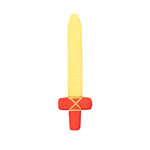 Image of Sarah's Silks Red Foam Sword Toy for Kids 17" Long | Waldorf Toys for Creative and Pretend Play | Sword for Halloween, Parties, and Costume Accessories | Dress up as a Ninja, Pirate, or Knight