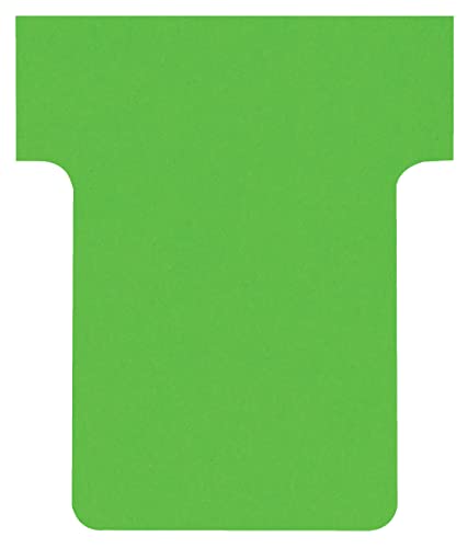 Nobo, Lot de 100 fiches T pour planning, Indice 1,5, Vert, 2001505