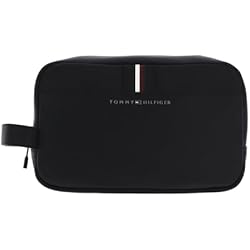 Tommy Hilfiger Bolsa de baño para Hombre, Color Negro, Talla única, Black, Talla única, TH Corporate WASHBAG