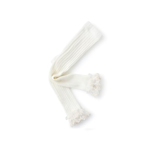 Toddler Footless tights Girls knit Leggings with lace