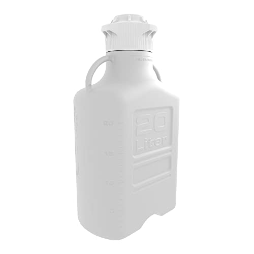 Ezgrip 20L (5 Gal) Autoclavable Polypropylene Space Saving Carboy With Wide Mouth 120Mm Versacap And 26.5L Max Capacity #TOP13