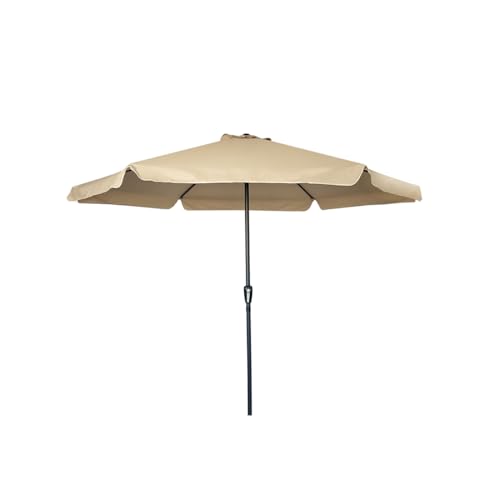 Acomoda Textil Sombrilla Jardín con Faldón, 3 M Ø Crema