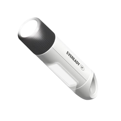 Image of Eveready DL110 Twyster, Rechargeable Emergency 1.2W Flashlight Cum 0.8W Sidelight, Variable Focus & Fidget Loop Grip, USB Type-C Fast Charging, Durable ABS Body, Powered Li-on Battery