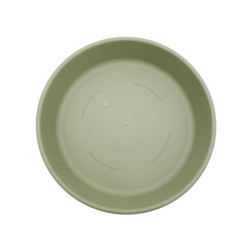 The HC Companies Flower Pot Saucers - Plastic Plant Saucer for Outdoors & Indoors - Traditional Design Plant Pot Trays for Water Drainage - Durable & Stylish Round Plant Tray (12-inch Seafoam)