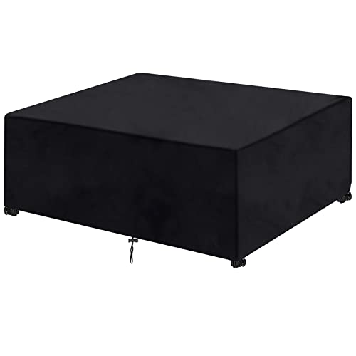 Tesmotor Cubiertas de Muebles de jardín Impermeables, Muebles de ratán de Patio 420D PVC Oxford Tela Cubierta de Muebles al Aire Libre para sillas de Mesa Rectangular 350 x 260 x 90 cm Cover