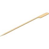 ALGON | 120 Pinchos Desechables de Bambú Biodegradables y Resistentes - Pinchos Desechables 180 mm Ideales para Brochetas, Aperitivos, BBQ, Cócteles y Eventos