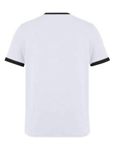 SOFIA'S CHOICE Ringer Tee Women Crew Neck Color Block Basic Summer Casual Short Sleeve T Shirt3