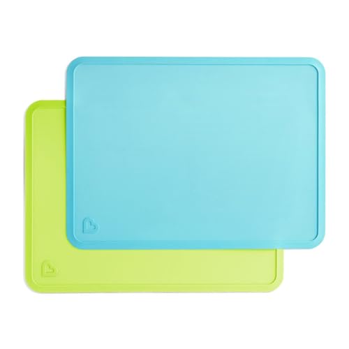 Comparison: Best Placemats For Kids 5 Munchkin® Spotless™ Silicone Placemats for Kids, 2 Pack, Blue/Green