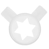 Cabilock Ice Cream Machine Fittings 2Pcs Plastic Flower Nozzles for Soft Serve Ice Cream Dispensers Suitable