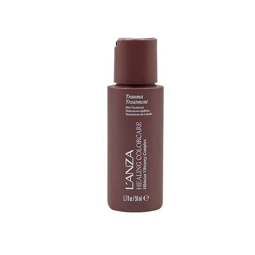 LANZA Healing Colorcare Trauma Treatment Color Repair Leave-In Anti-Fade UV & Heat Protection Strengthens Damaged Hair Moisturizing Adds Vibrance Anti-Frizz Smooths Sulfate Free (1.7 Fl Oz)