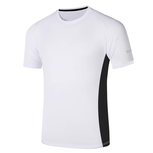 Catálogo de Ropa de Balonmano favoritos de las personas. 45 GOMITA 3 Piece Playeras Gym Hombre,Camisetas de Running de Secado Rápido para Entrenar,Correr,Estar en Forma y Mucho Más (MX/US, Alfa, Chico, Regular, Regular, Blanco)