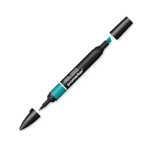 Image of Winsor & Newton Promarker, Alcohol Based Markers, Marine (C446), Double Tipped Drawing Marker Set for Artists, Graphic Designers, Illustrators - Chisel & Fine Twin Tip, Streak Free Coverage