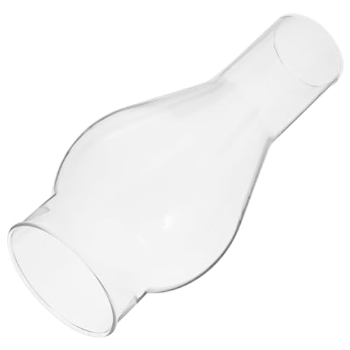 ANDRESLAD Windfester Glaslampenschirm Zylinderglas Für Öllampe Klarer Lampenschirm ø Oben ø Unten Geeignet Für Notbeleuchtung Und Wohnraum