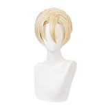 KAPVXRKI Fire Emblem Threehouses Cosplay Wig Dimitri Alexandre Bladud Heat Resistant Synthetic Wigs for Halloween Costume Party Role Play+Wig Cap