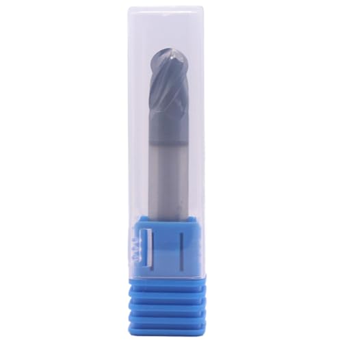 Image of BestParts 5Pcs 3 /8 inch Solid Carbide Ball Nose End Mill - Double End - AlTiN Coated, 4 Flute, 30 Degree Helix, 3 /8 inch Cutting Diameter, 3 /8 inch Shank Diameter, 9 /16 inch Length of Cut, 2-1 /2 inch Overall Length