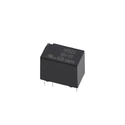 Relé electromagnético electrónico HFD23 de corriente continua con 6 pines y 5 piezas