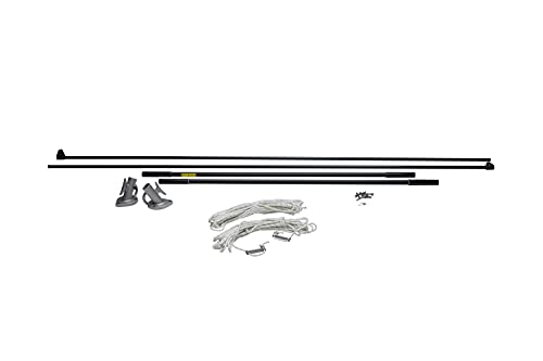 Seachoice 12 Ft. Mooring Whip, Black, for Boats Up to 23 Ft. Long, 4,000 Lb. Max