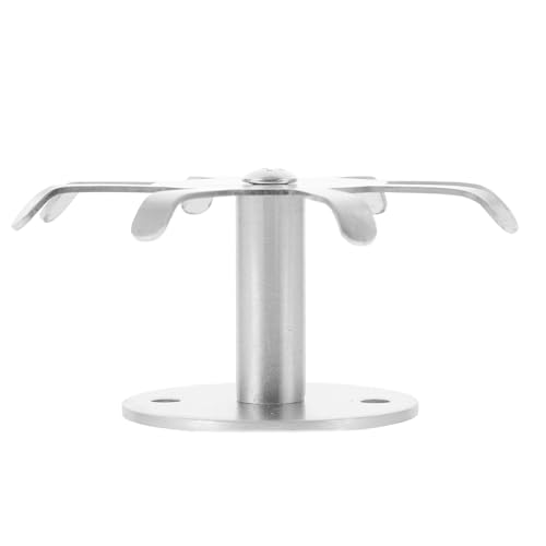 TOYANDONA Soporte Colgante Giratorio para Utensilios de Cocina Acero Inoxidable 8 Ganchos Montaje sin Perforar Colgador bajo Armario Adecuado para Organización y Ahorro de Espacio en
