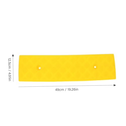 Tapete rampa para autos de caucho amarillo miniatura 2