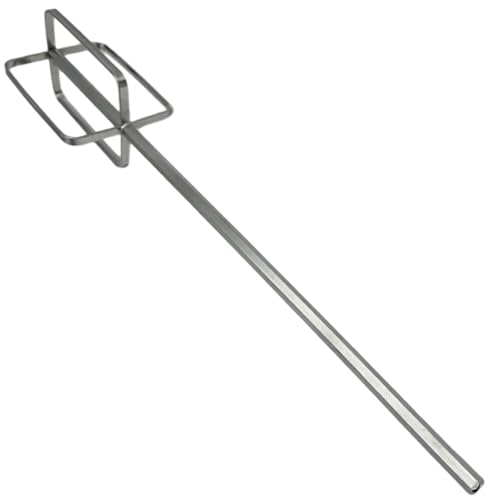 Ngbbby Accesorio para Mezclador de Taladro, Varilla agitadora de Acero Inoxidable, Accesorio para Mezclador Manual de Acero Inoxidable, agitador de Pintura para Taladro
