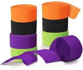 GBSONGJIN Papel crepé, rollos de papel crepé de 3/6/8 piezas, rollo de papel crepé de colores para origami, papel crepé arrugado para manualidades, manualidades, decoración de flores, papel de regalo