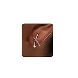 GAUEIOUR Gold Earrings for Women Trendy 14K Gold Plated Cubic Zirconia Diamond Stud Earrings, Women's Minimalist Jewelry Gift Hypoallergenic Earrings (Gold)