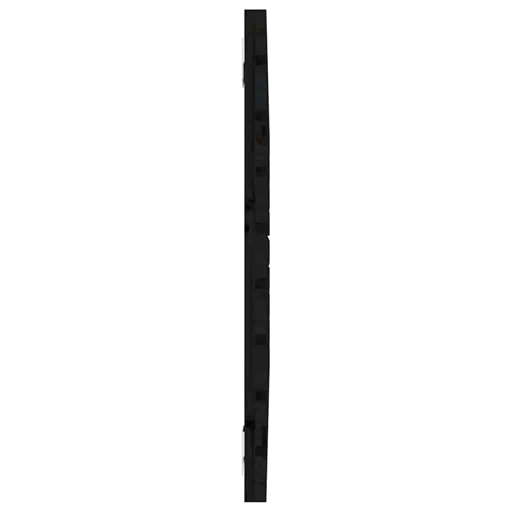 SYDE Cabecero De Pared Pino Macizo Negro 106x63 cm