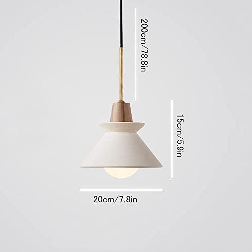 Industrial E26 Mini Concrete Kitchen Island Light - Nordic Cement Chandelier for Dining Room, Bar, Living Room Decor, Modern Pendant Fixture