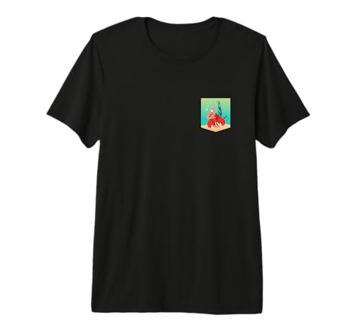 T-shirt Disney La Petite Sirène Sébastien vêtement coton col rond