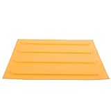 NIYANGLE Baldosa Guía de Advertencia Táctil Cuadrada 40x40 Cm de Pvc Amarilla Superficie Antideslizante para Personas Discapacidad Visual y Rutas Accesibles Interiores y Exteriores