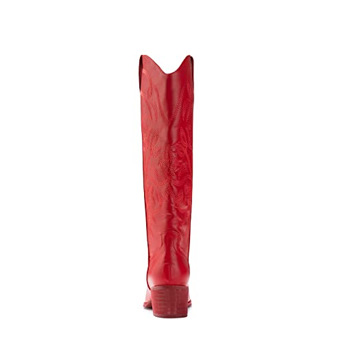 Image of IUV Cowboy Boots For Women Pointy Toe Women's Western Boots Cowgirl Boots Mid Calf Boots