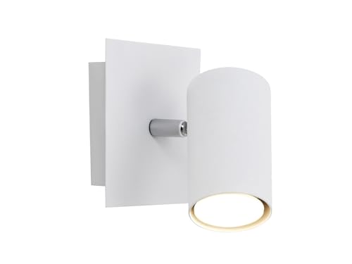 Trio Leuchten Spot in Metall weiß, Wandspot 1-flammig, exklusiv 1xGU10, 12 x 12 cm 802400101
