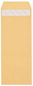 （まとめ） ピース R40再生紙クラフト封筒 テープのり付 長40 70g／m2 〒枠あり 453-10 1パック（100枚） 【&times;