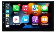 XTRONS TE723L display showing Apple CarPlay interface