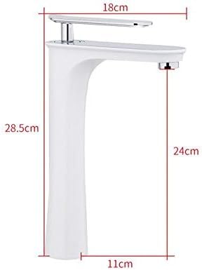 Grands robinets de lavabo blancs mitigeur évier cuisine - 3