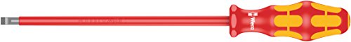 Wera 160i 6.5mm x 8in L Kraftform Plus slotted insulated screwdriver, 6.5 mm x 8 in., Lasertip